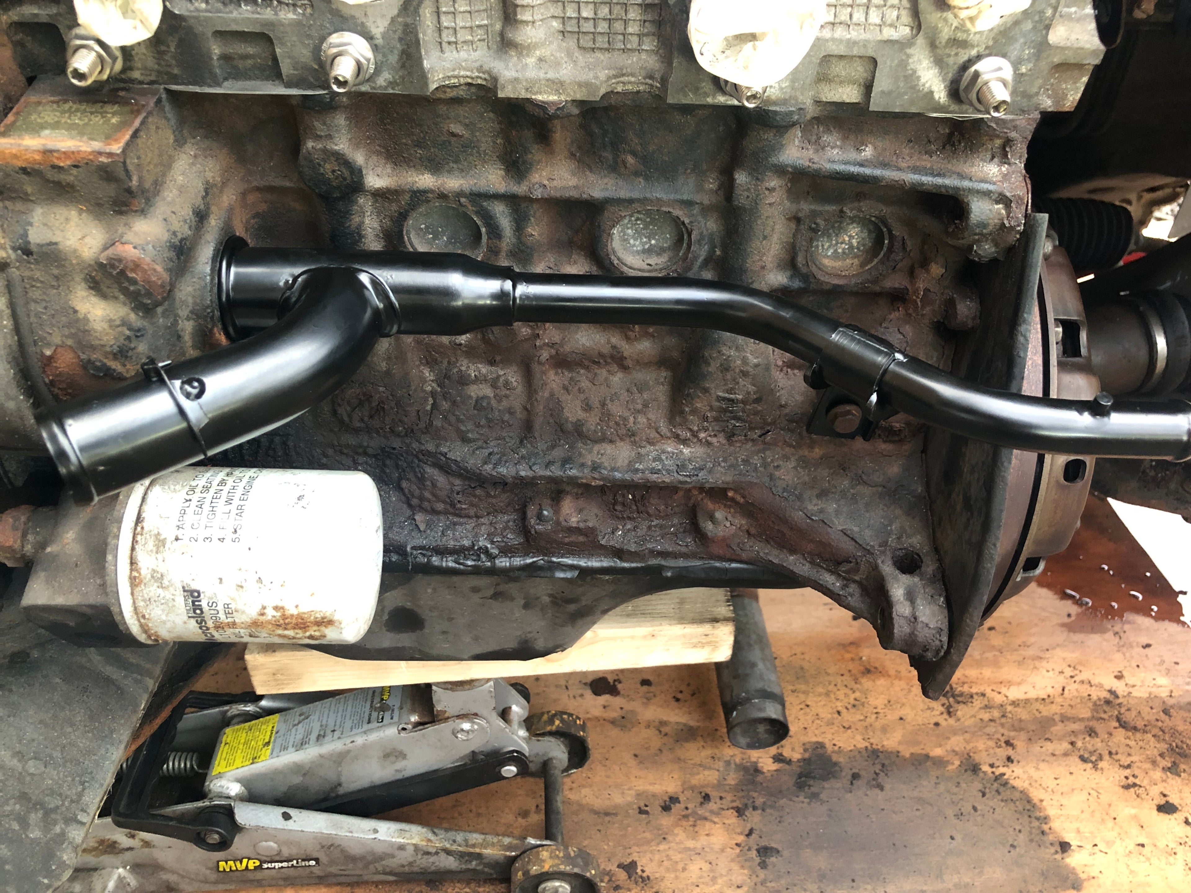 Hard Metal Coolant Pipe Front Lower.